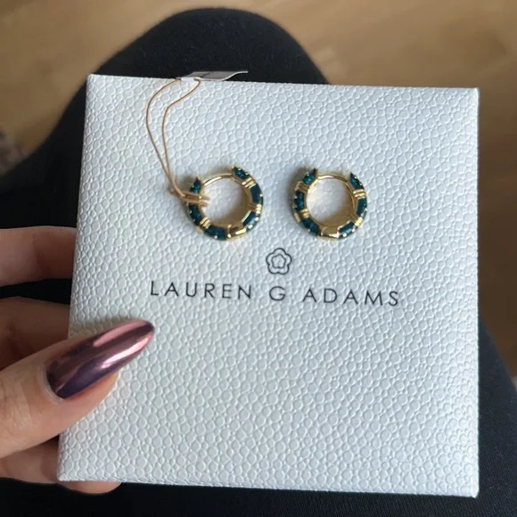 Lauren G. Adams huggie earrings NWT
